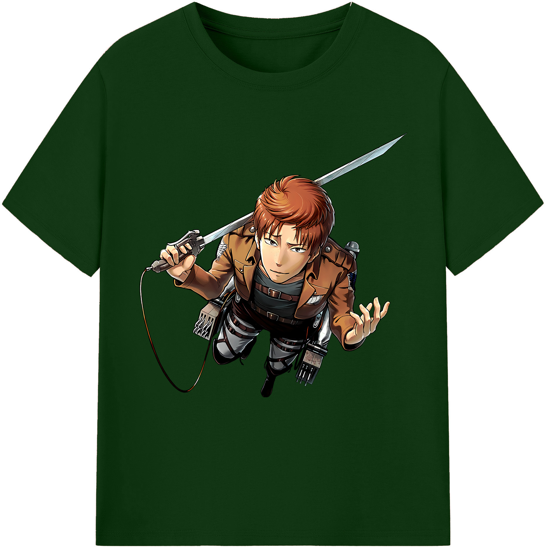 （画像用） 進撃の巨人 Attack on Titan 綿100％半袖Tシャツ（フロントプリント）